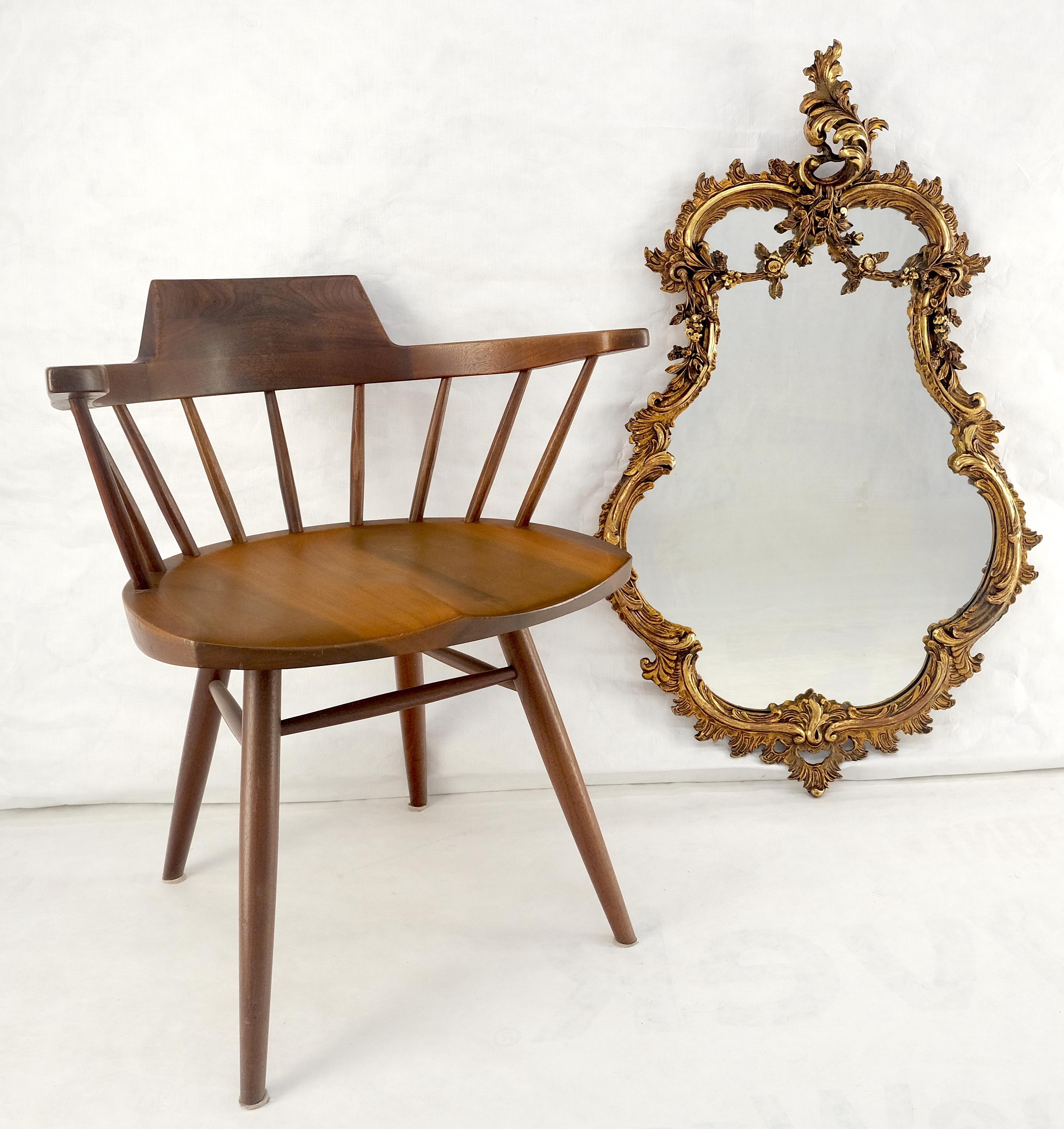 Antique c1900s Fine Gesso Rococo Style Tear Drop Shape Wall Mirror en venta 7