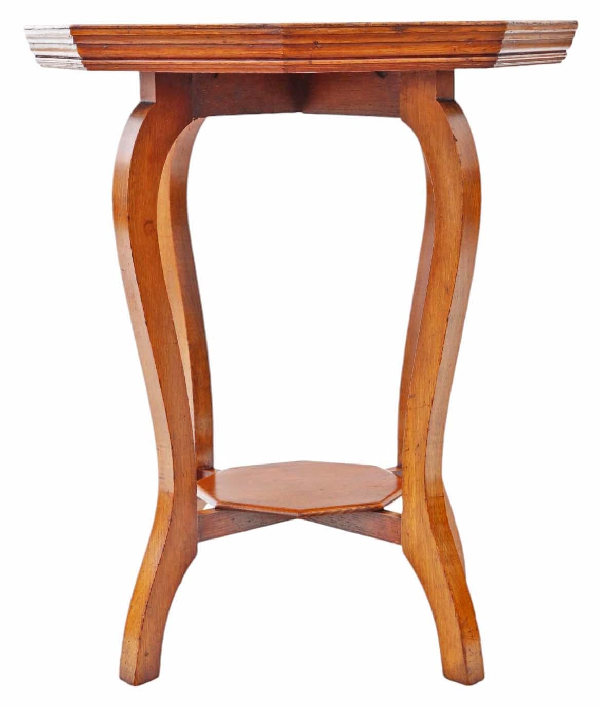 Bois Table d'appoint d'époque C1910 décorée de parquets géométriques The Window en vente