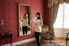 Antique c.1910 Gilt Full-Length Floor/ Wall Dressing Mirror – Fine Quality