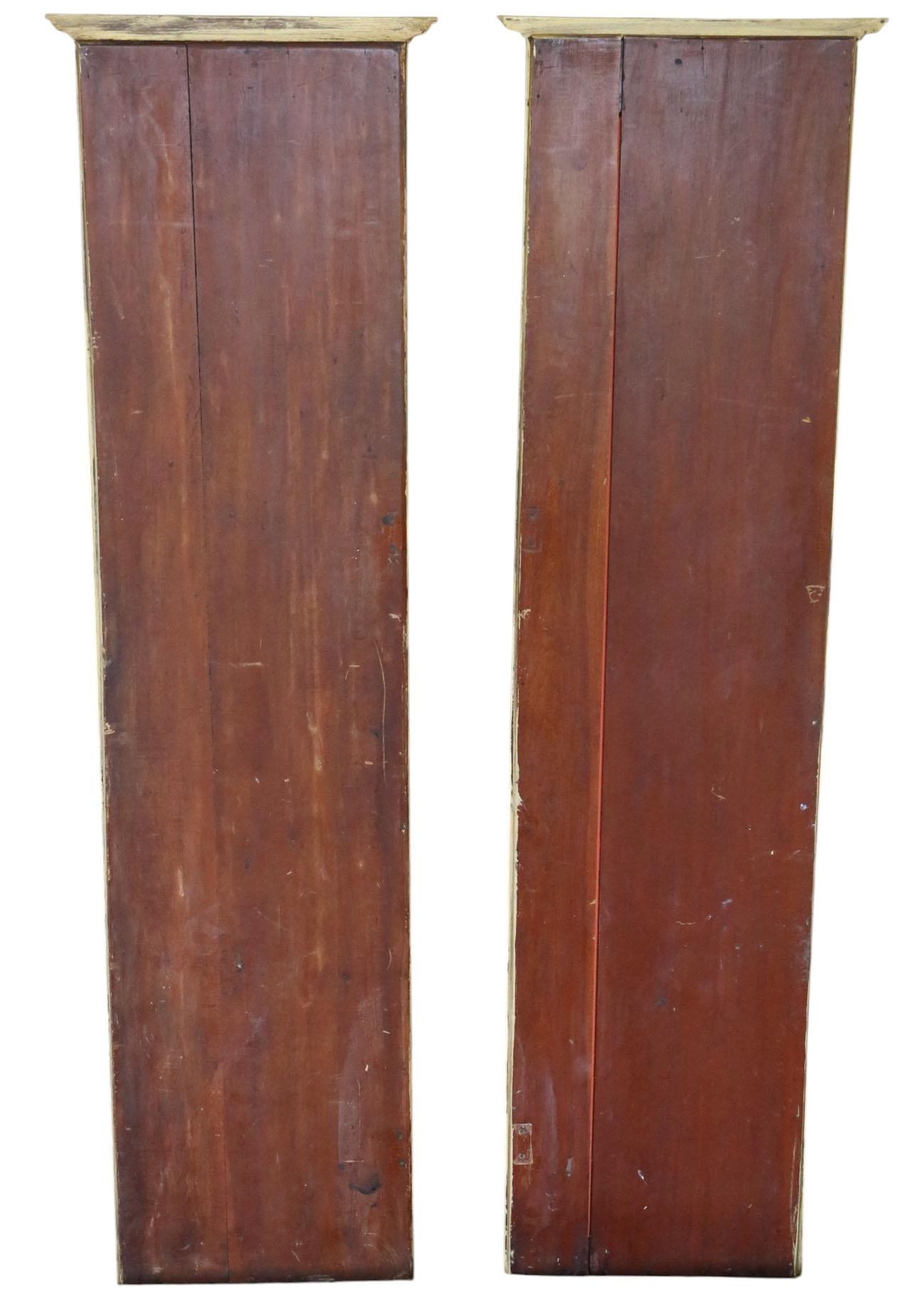 Antique c.1910 Pair of Large Gilt Full-Height Dressing Wall Mirrors – Gold For Sale 8