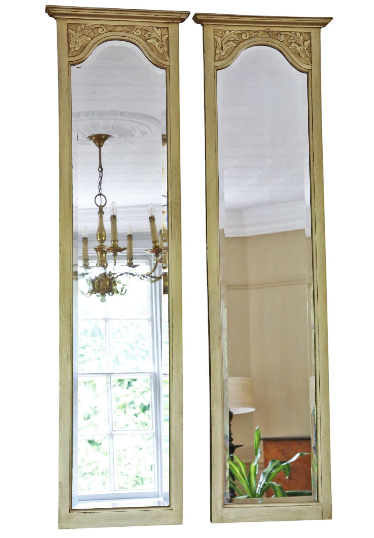 Antique c.1910 Pair of Large Gilt Full-Height Dressing Wall Mirrors – Gold Frames

This is an Antique c.1910 pair of large gilt full-length dressing wall mirrors. Their classical design allows them to be used in an entrance hall or as statement