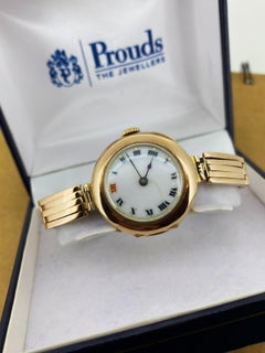 Antique c1913 Rolex W&D 9K 375 Rose Gold Case & 9K Gold Bracelet Ladies' Watch