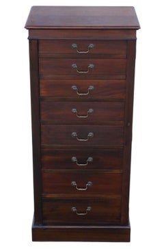 Antique c.1915 Mahogany Wellington Chest of 8 Drawers – Fine Quality