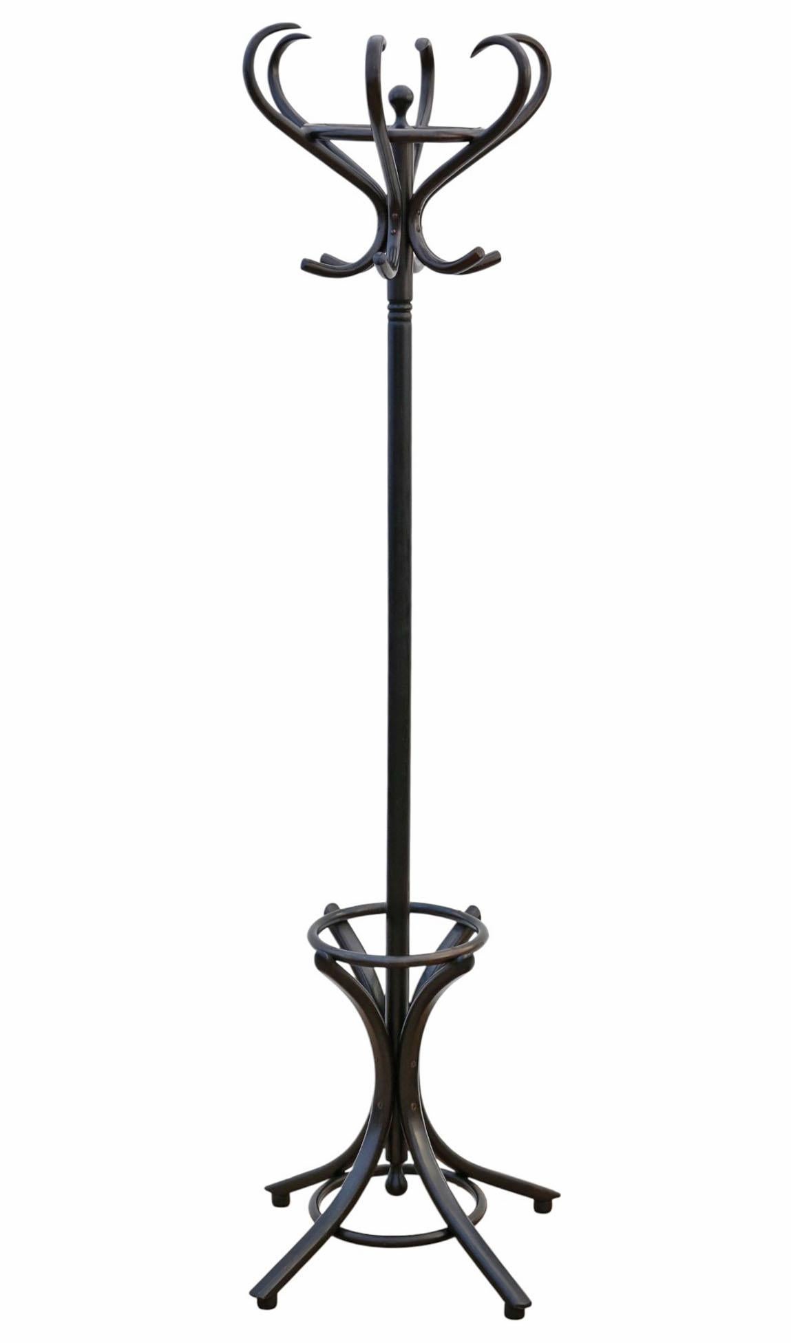 Antiker Mantel-, Hut-, Stock- und Schirmständer aus ebonisiertem Bugholz von A. Hall aus dem Jahr 1920 - Qualität (Britisch) im Angebot