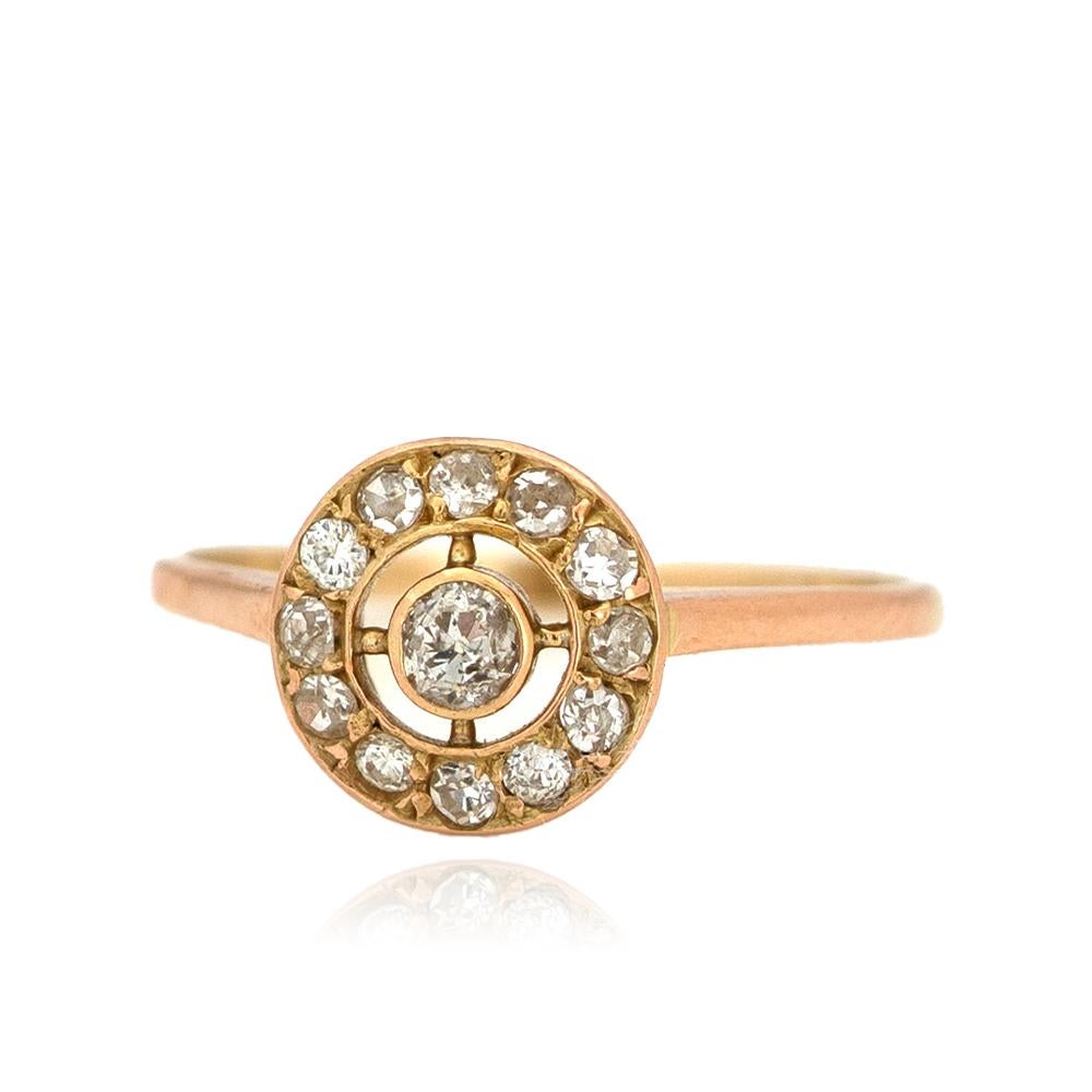 Taille vieille Europe A.I.C. Cible en or 14ct, ancienne, datant de 1920 en vente