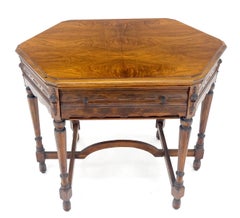 Antique c1920s Tube Radio Stunning American Walnut Cabinet Lift Top Table MINT