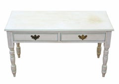 Antique c.1925 Painted Writing / Kitchen Table with Drawers – Quality