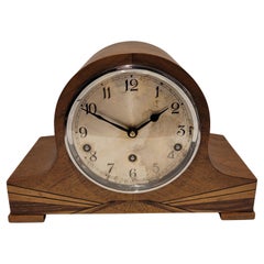 Antique c1930’s “Garrard” Walnut Art Deco Westminster Chiming Clock (Serviced)