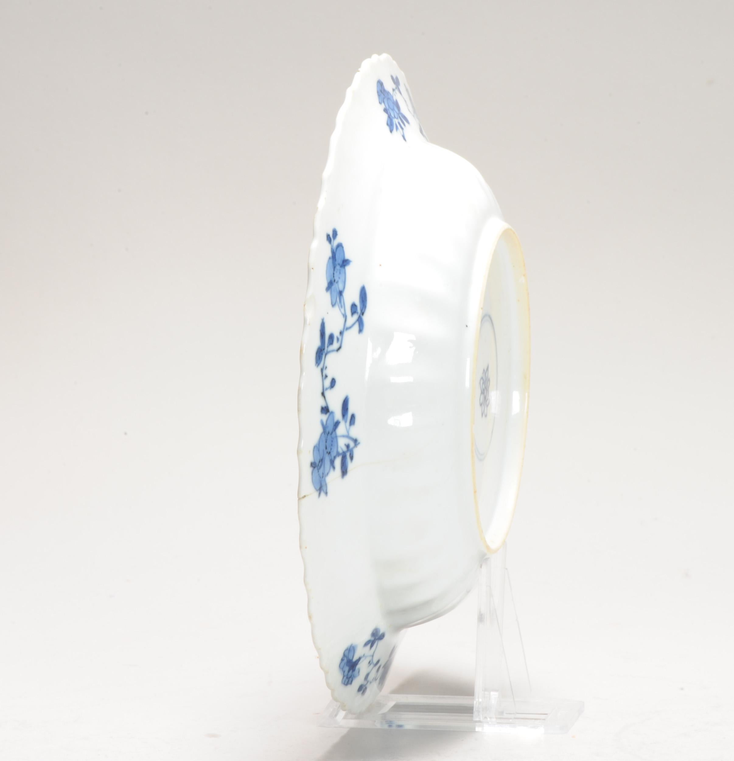 Antiguo Ca 1700 Porcelana China Kangxi Azul y Blanca Placa Xieyi Paisaje en venta 2