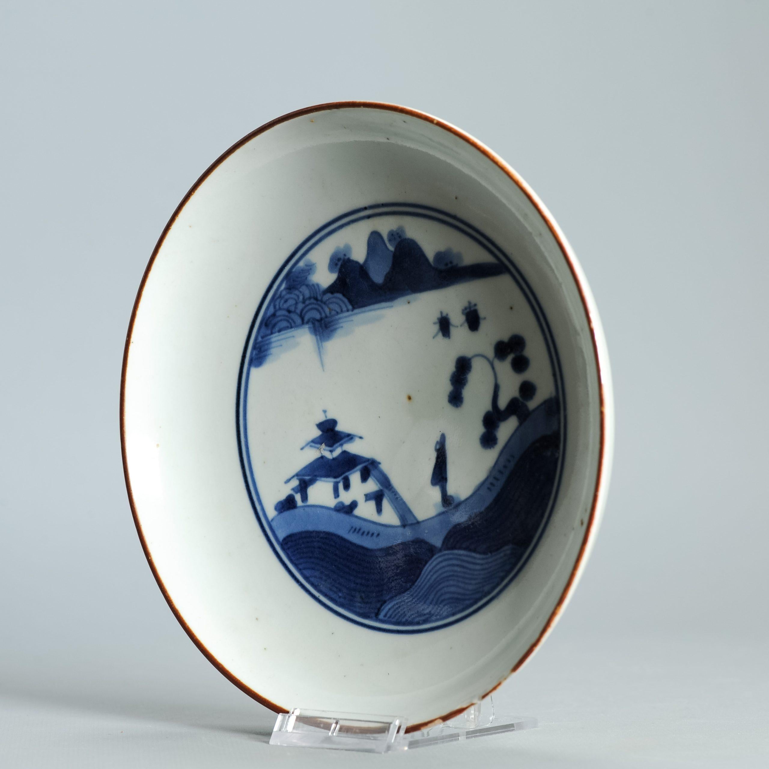Ancienne assiette du maître des rochers japonais Arita Shunzhi ca 1700 Très rare en vente 6