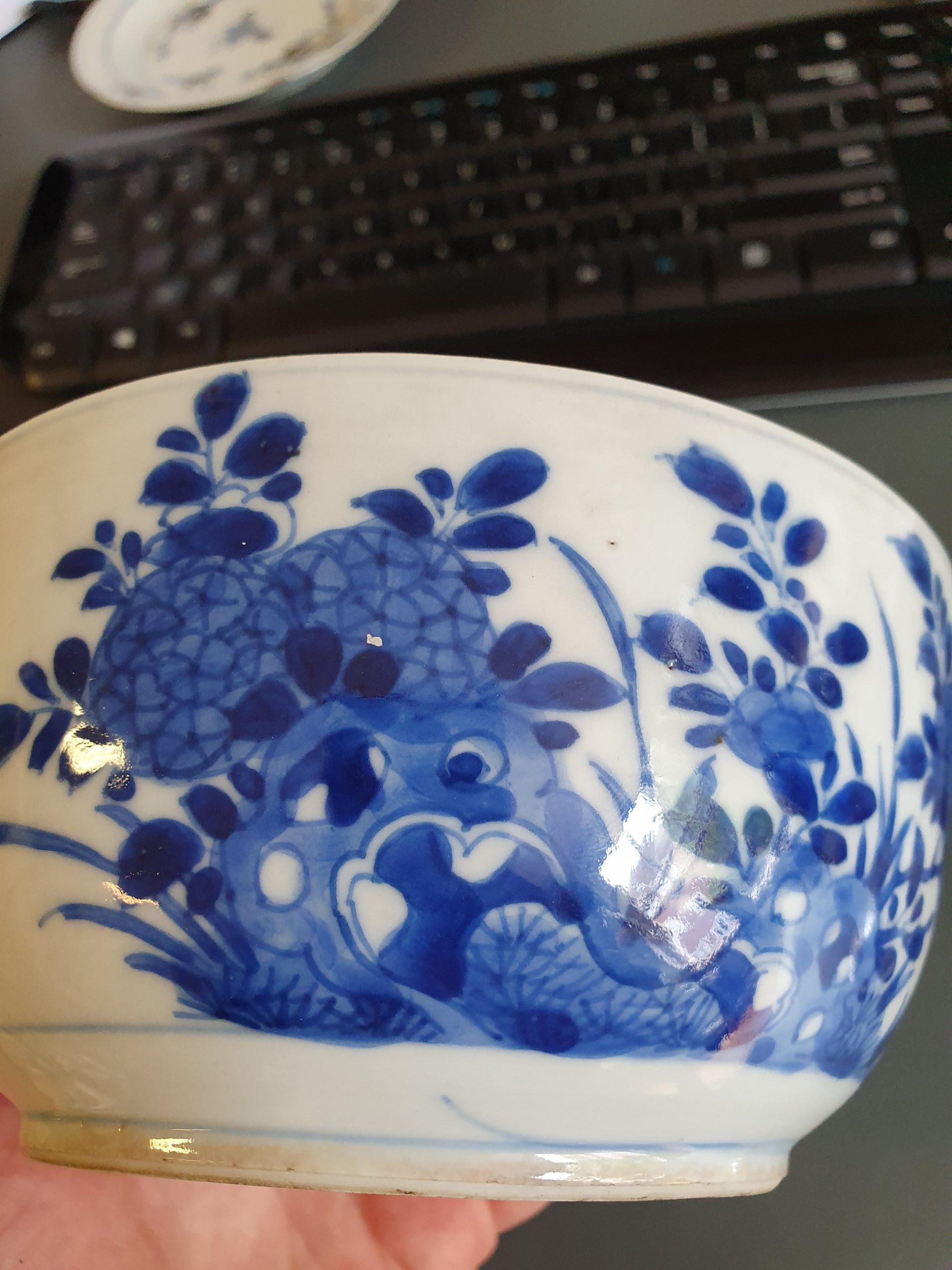 Antique circa 1700 Kangxi Cobalt Blue Tureen Chinese Porcelain China Top Qu 2
