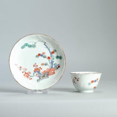 Antique Ca 1720-30 Qing Dynasty Chinese Porcelain Kakiemon Tea Bowl Amsterdams B