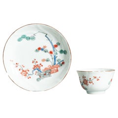 Antike ca 1720-30 Qing-Dynastie Chinesisches Porzellan Kakiemon Teeschale Amsterdams B