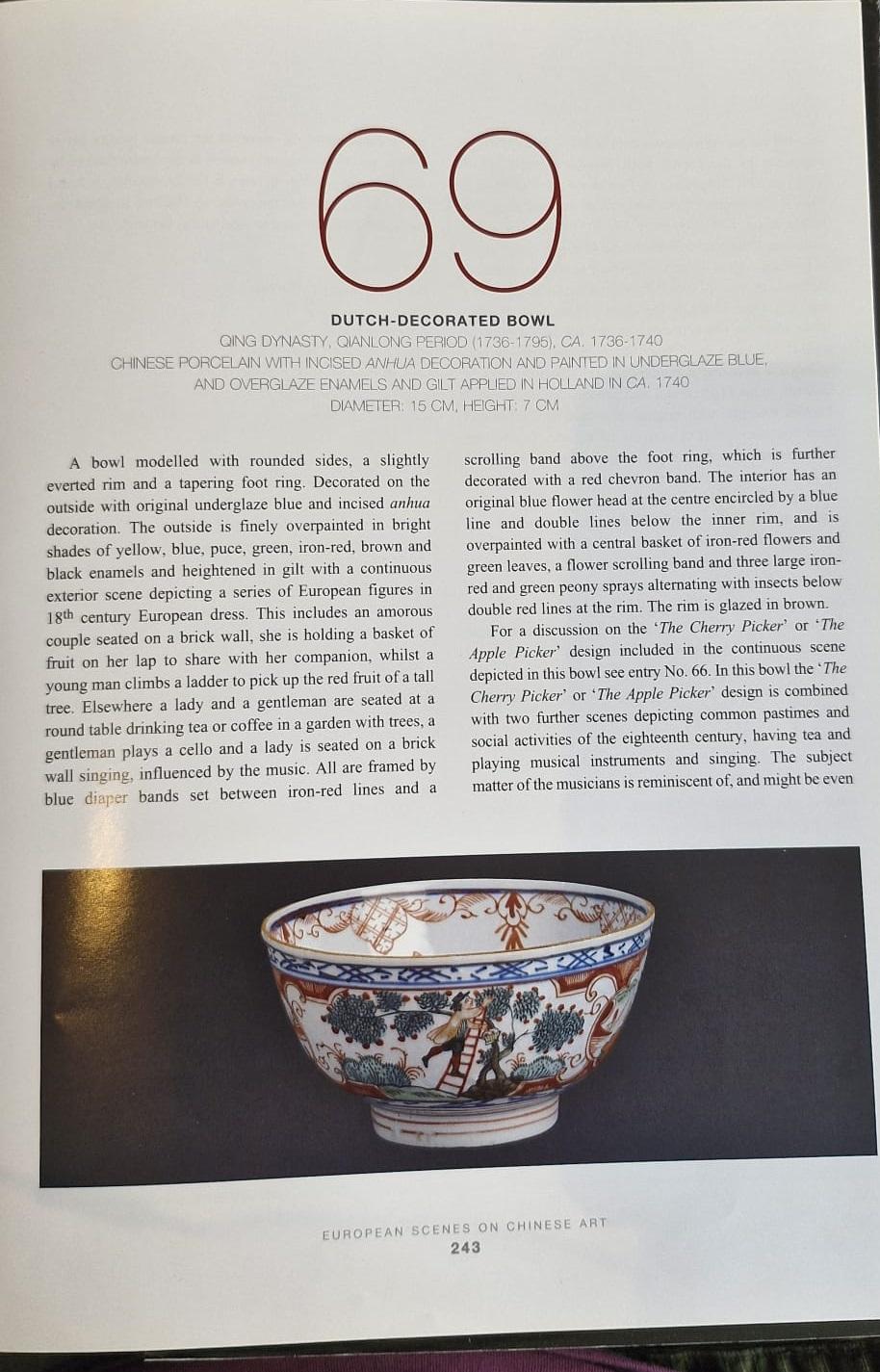 Antique Ca 1730 Qing Dynasty Chinese Porcelain Bowl Amsterdams Bont For Sale 6