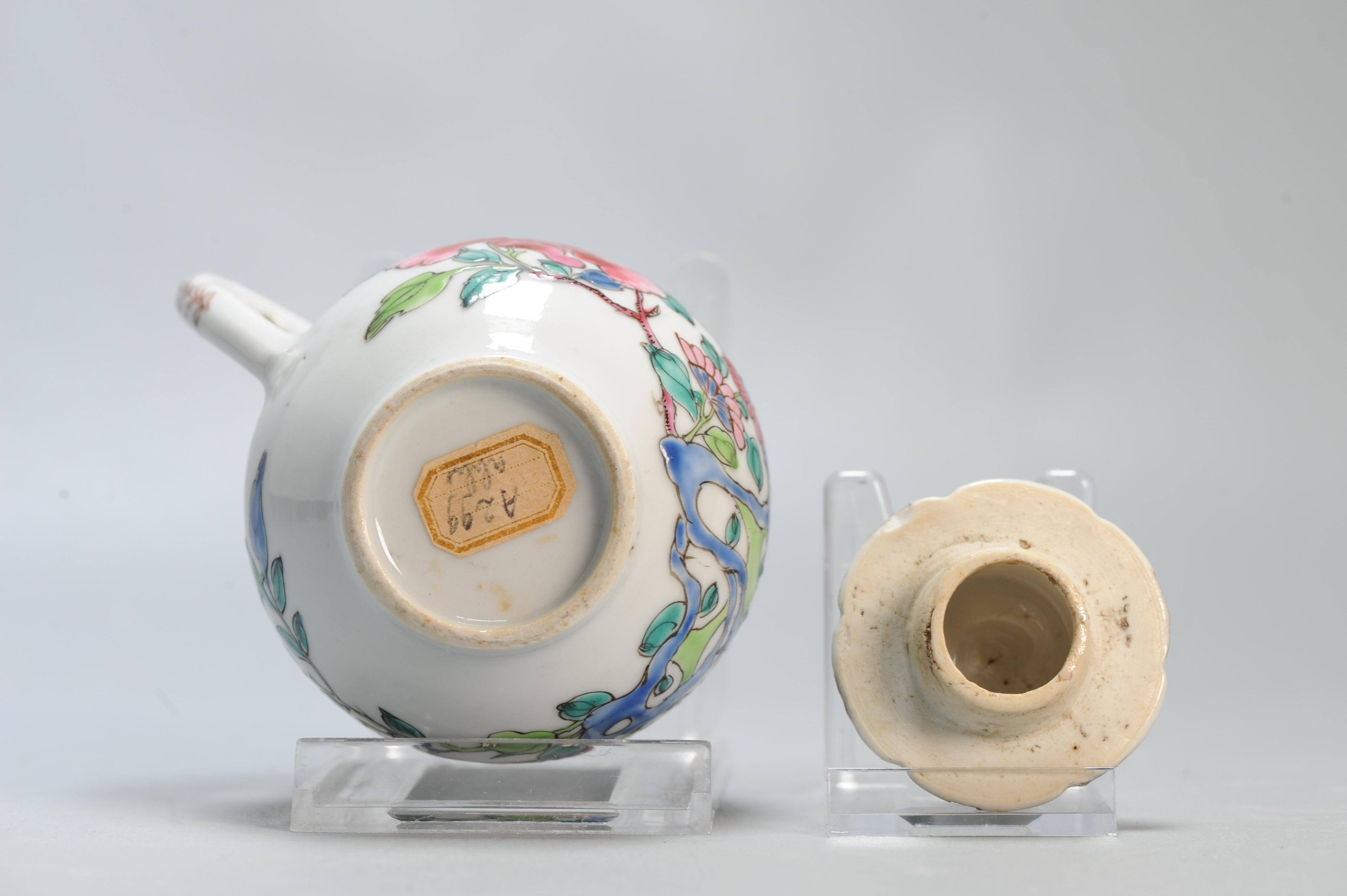 Antique Ca 1740-1750 Chinese Porcelain Qianlong Creamer Famille Rose For Sale 10