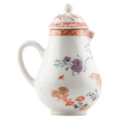 Antique Ca 1740-1750 Chinese Porcelain Qianlong Creamer Famille Rose