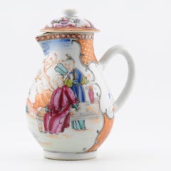 Antique Ca 1740-1750 Chinese Porcelain Qianlong Creamer Famille Rose