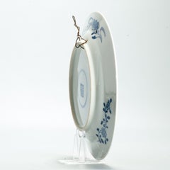 Antique ca 1900 european mosa Plate maastricht Hunter kangxi style