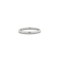 Antique ca. 1930 Platinum 1.8mm Classic Stackable Wedding Band Ring