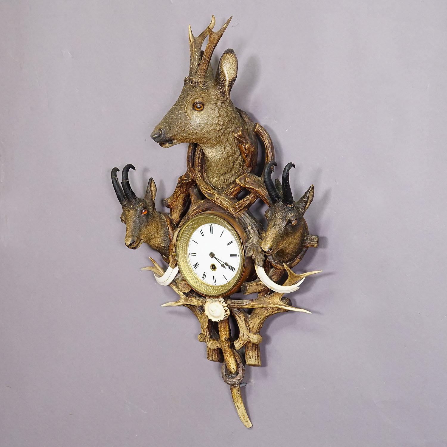 deer wall clock