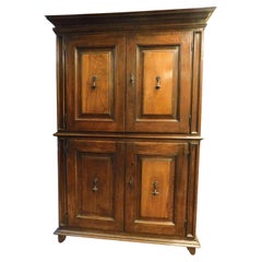 Antique Cabinet in Walnut, 17th Century Italy