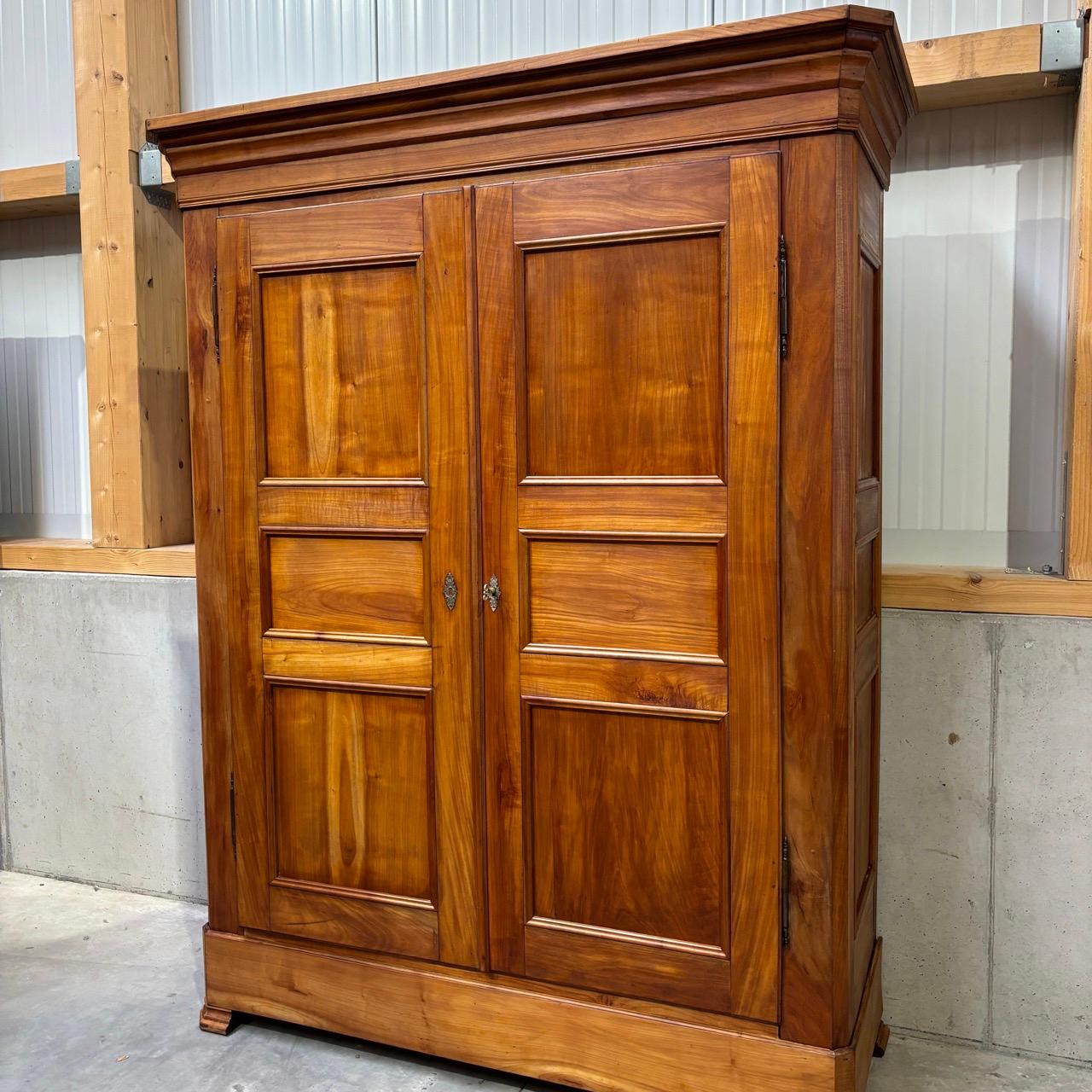 19th Century Antique cabinet  Louis Philippe around 1850  cherry wood  12 coffers