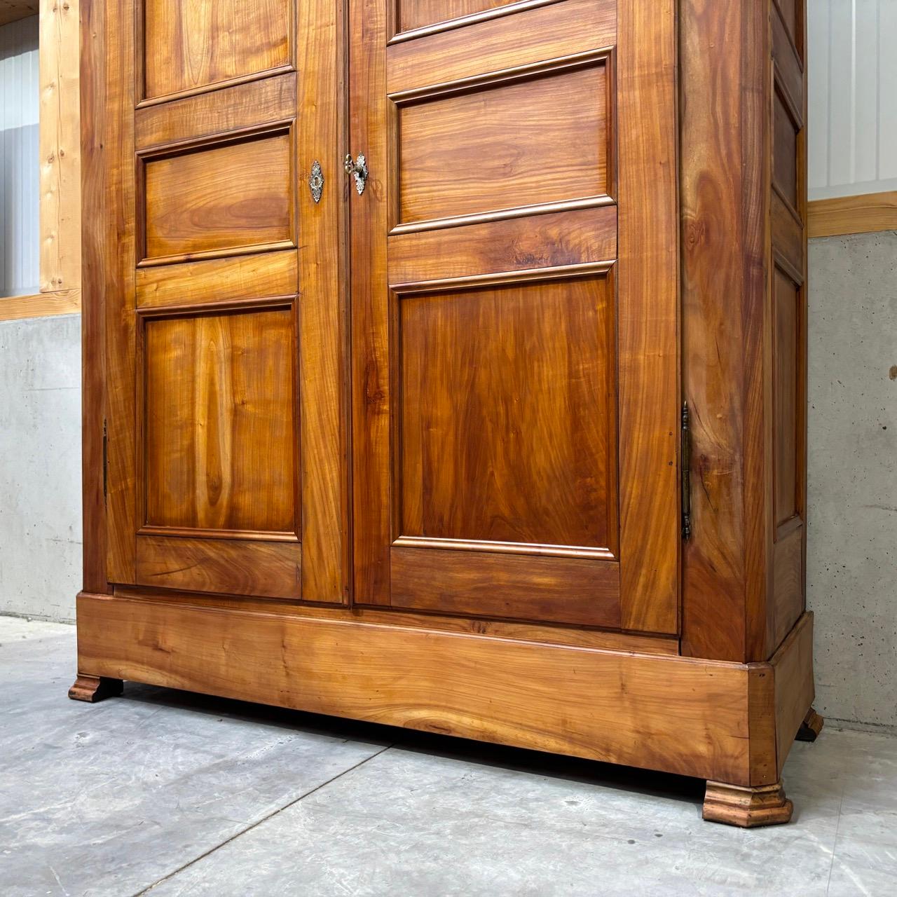 Antique cabinet  Louis Philippe around 1850  cherry wood  12 coffers 1