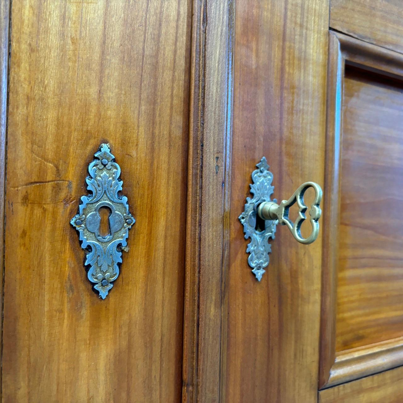 Antique cabinet  Louis Philippe around 1850  cherry wood  12 coffers 2