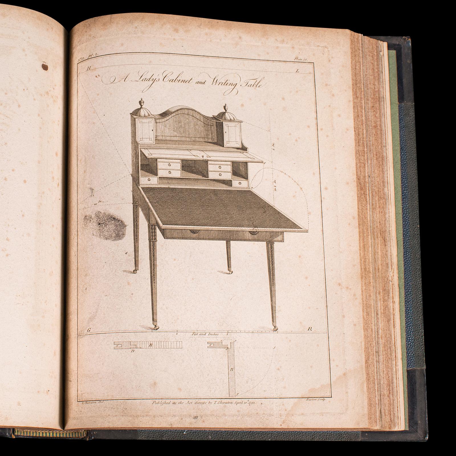 Antikes Cabinet Maker's Drawing Book, Thomas Sheraton, englisch, georgianisch, um 1812 im Angebot 3