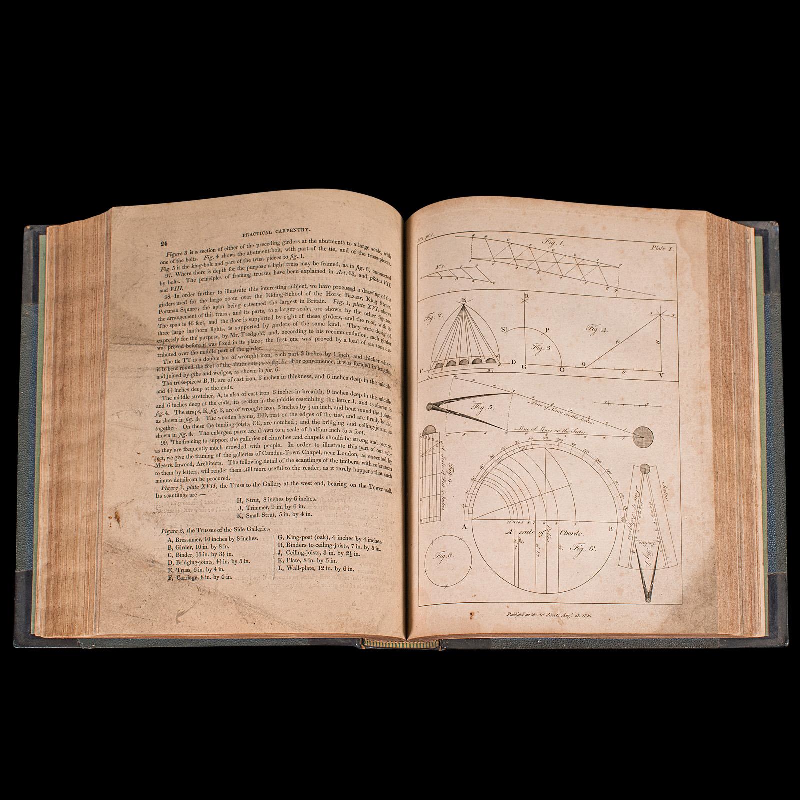 Antikes Cabinet Maker's Drawing Book, Thomas Sheraton, englisch, georgianisch, um 1812 im Angebot 1