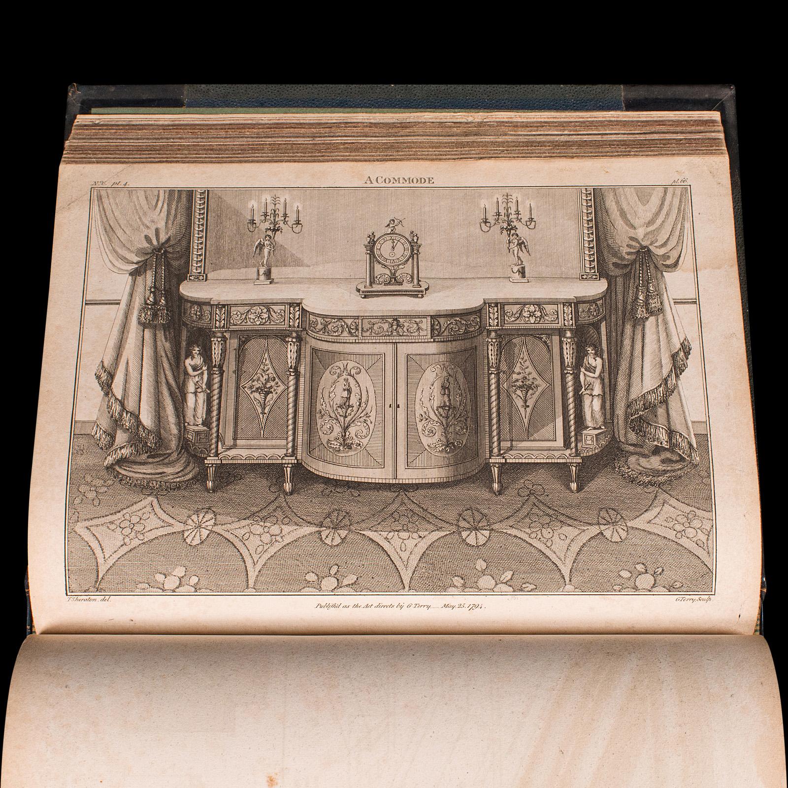 Livre de dessin d'ébéniste d'antiquités, Thomas Sheraton, anglais, géorgien, vers 1812 en vente 2