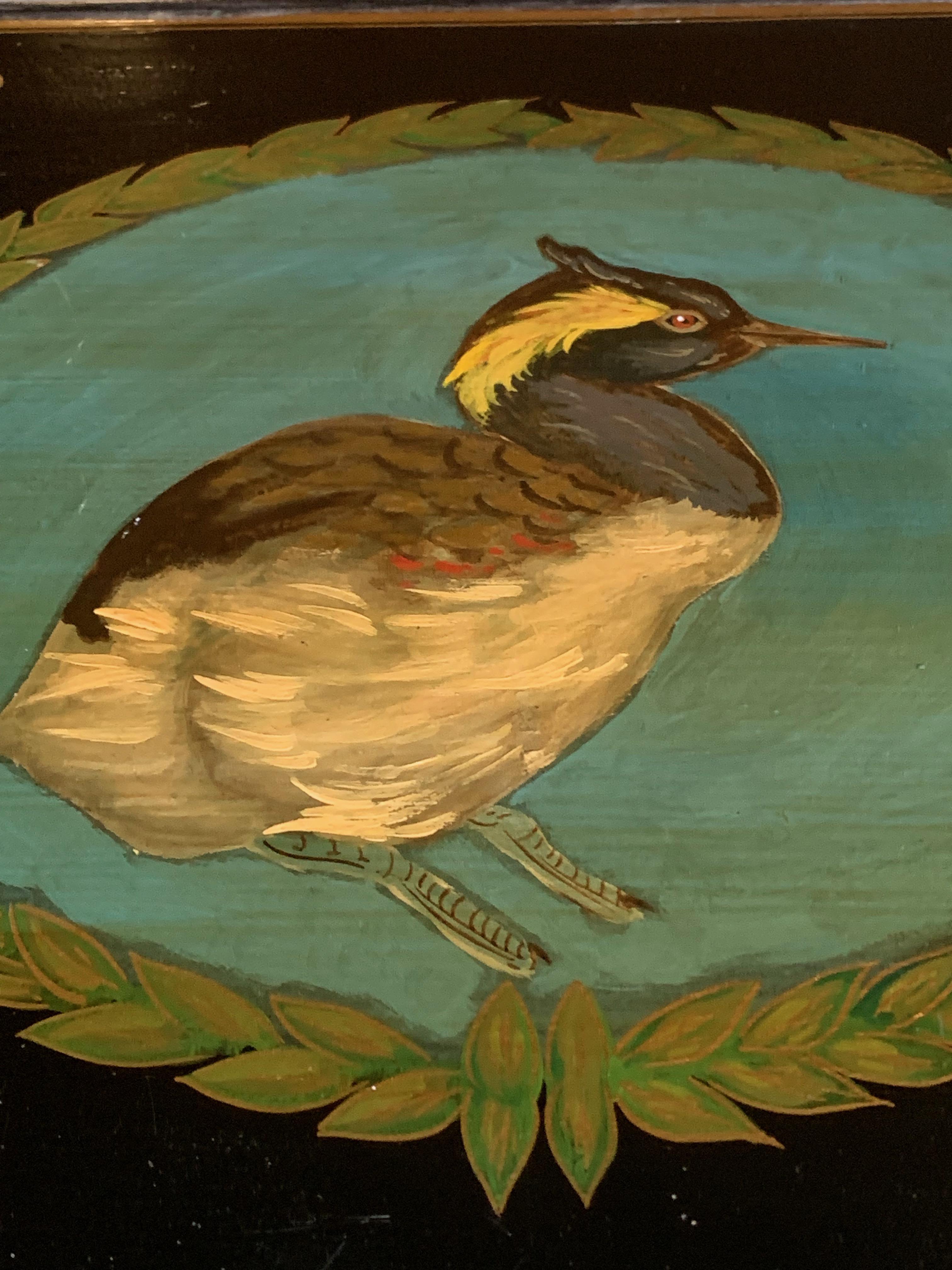 Antique Cabinet Side Cupboard Hand Painted Victorian, circa 1890 2