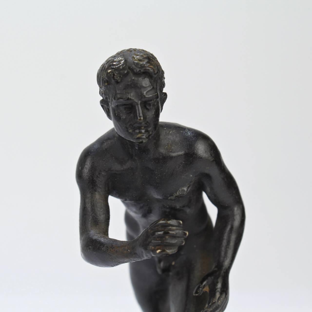 Antique Cabinet Size Grand Tour Bronze Sculpture of the Herculaneum Runner 2