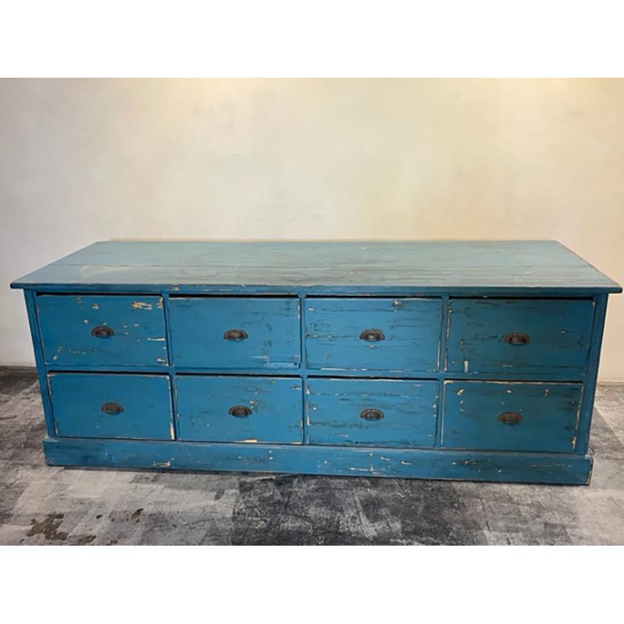 Antique Cabinet with Eight Drawers FR-0169 In Good Condition For Sale In Scottsdale, AZ