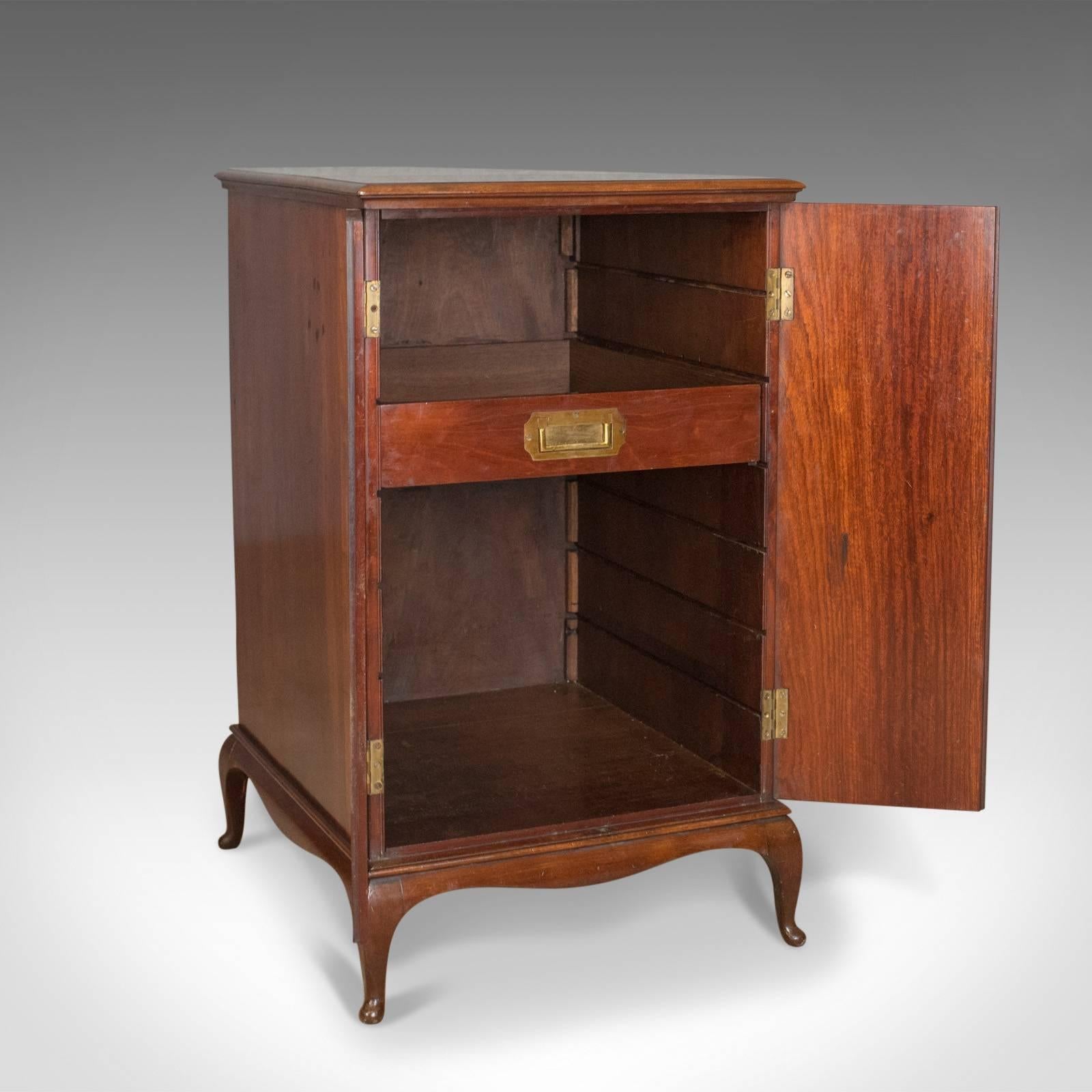 Antique Cabinet or Nightstand, Mahogany, English, circa 1910 In Good Condition In Hele, Devon, GB