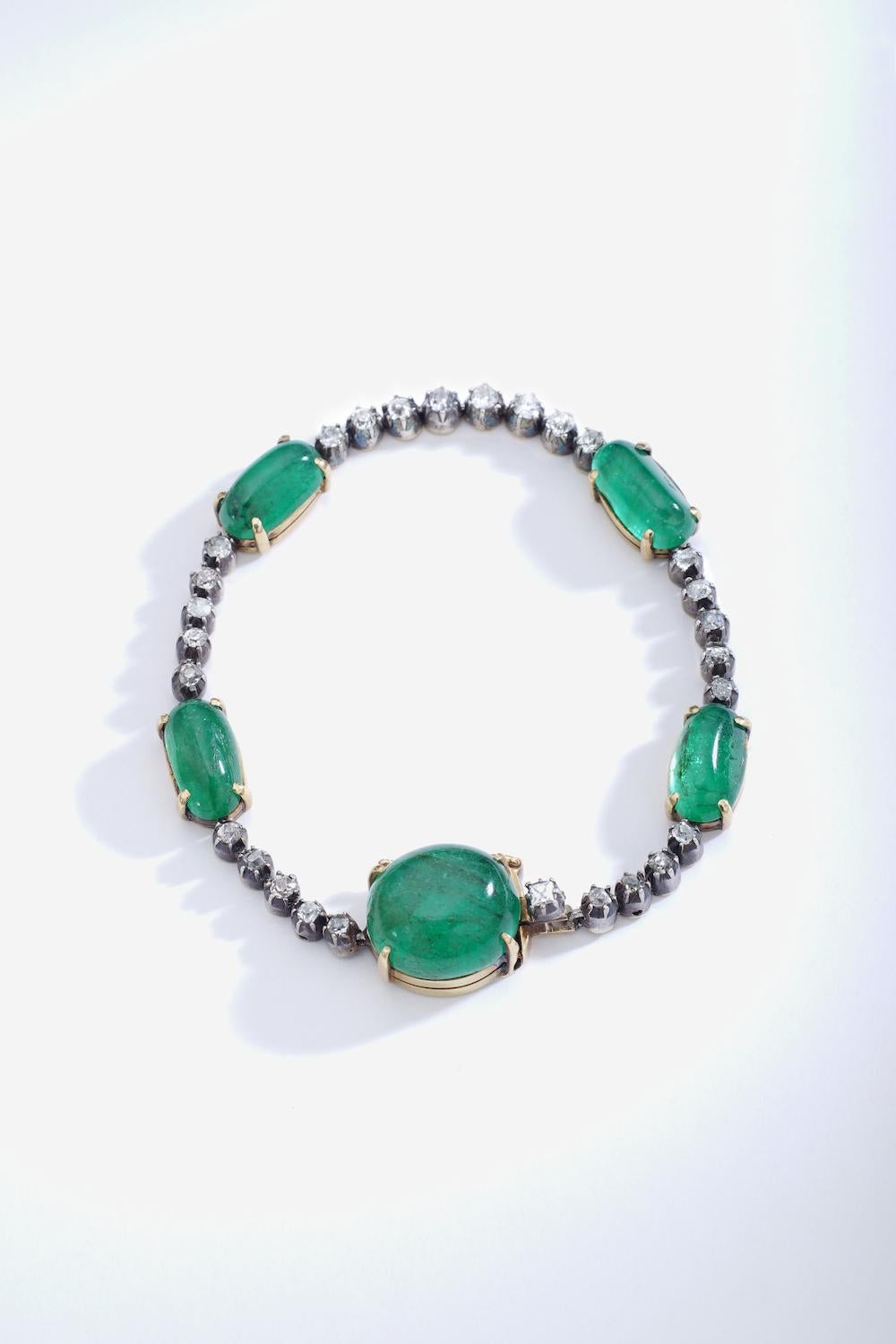 antique emerald bracelets