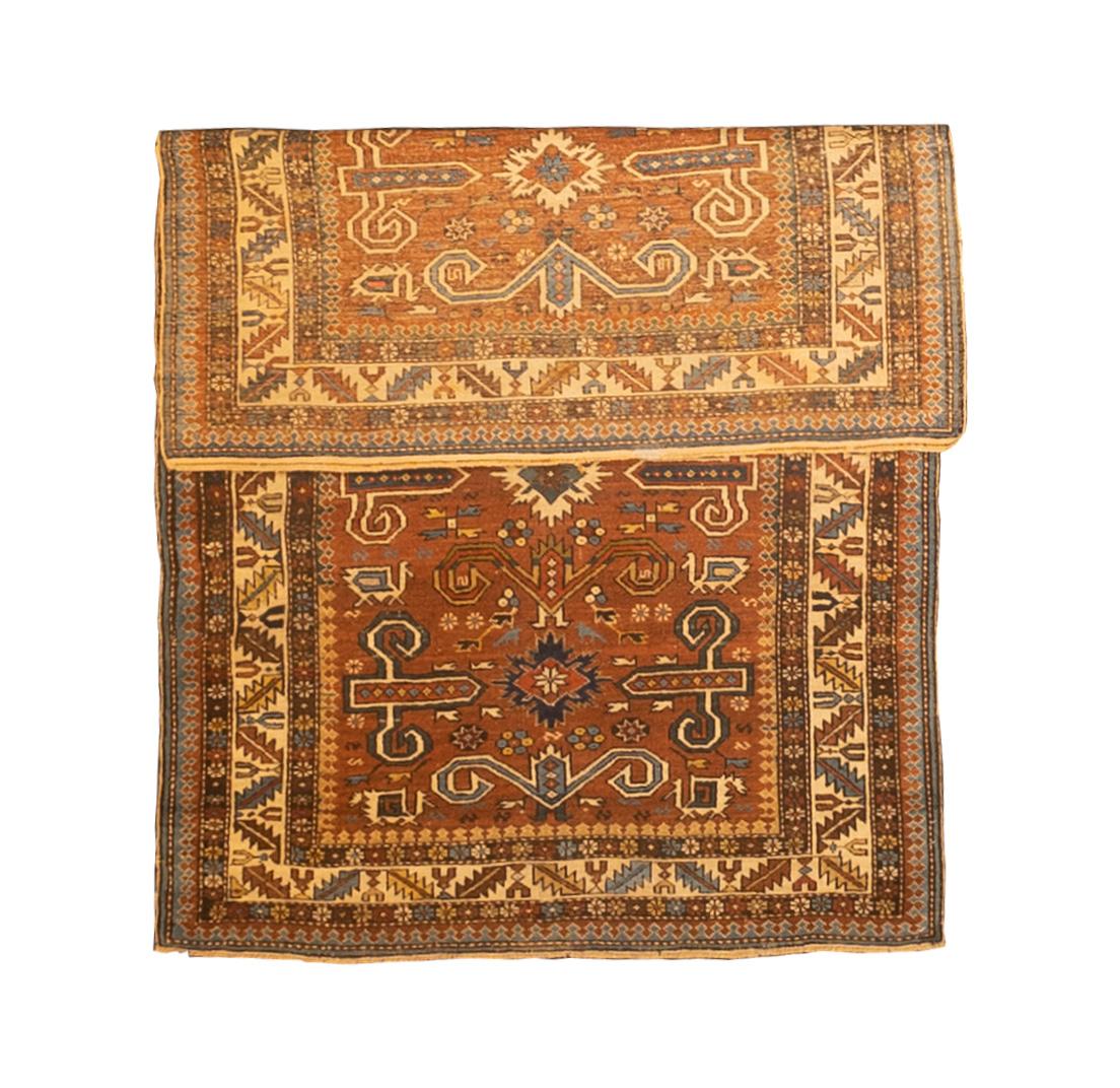 Antique Cacasian Perpedil Rug 3'4