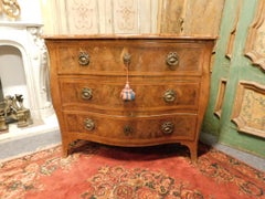 Antique Caisson 'Chest of Drawers' in Briar, Veneered Wood, '700, Italy