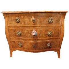 Antique Caisson 
Chest of Drawers
 in Briar, Veneered Wood, 
700, Italy