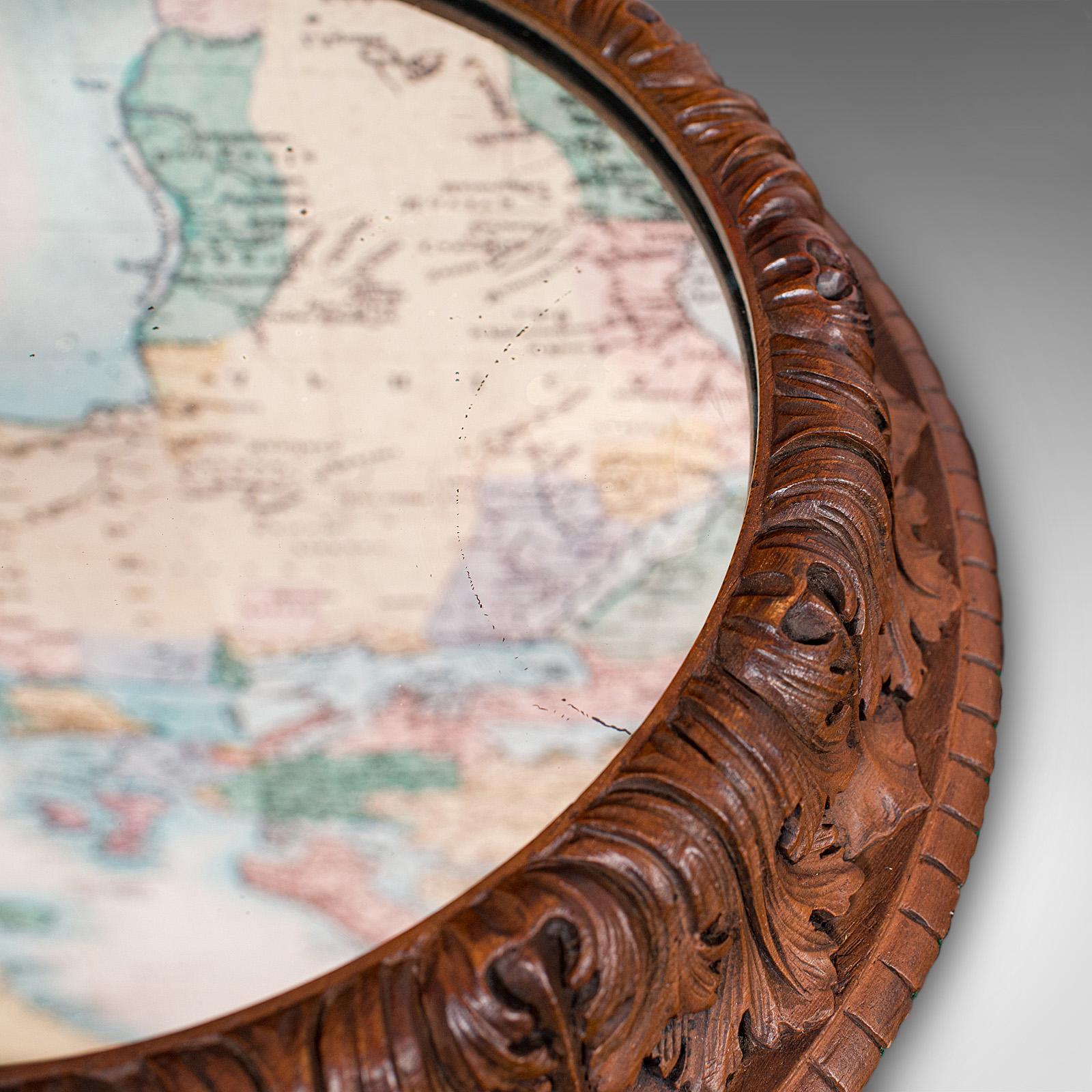 Présentoir à gâteaux ancien, allemand, Oak, centre de table en miroir, victorien en vente 1