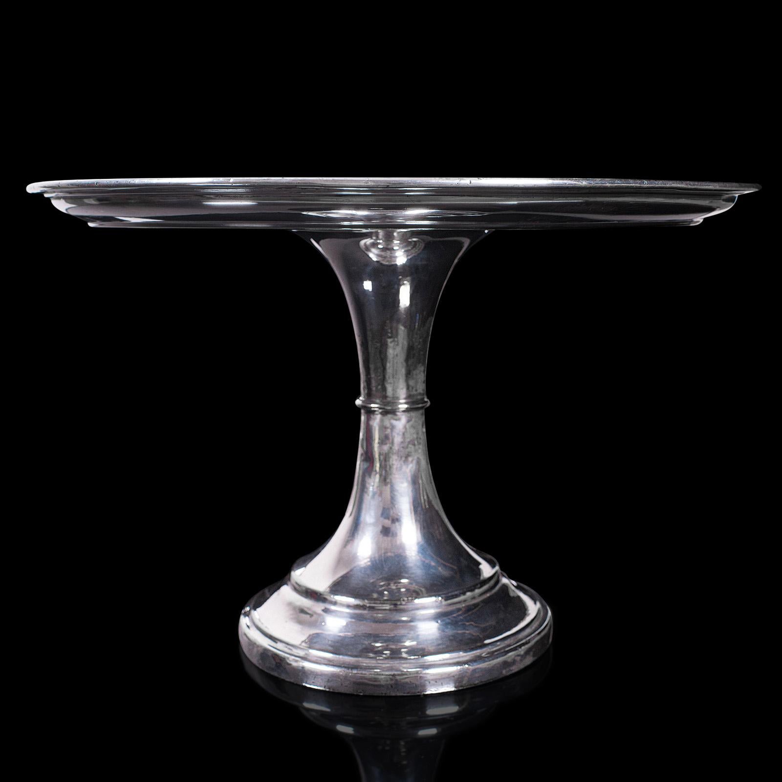 vintage silver cake stand