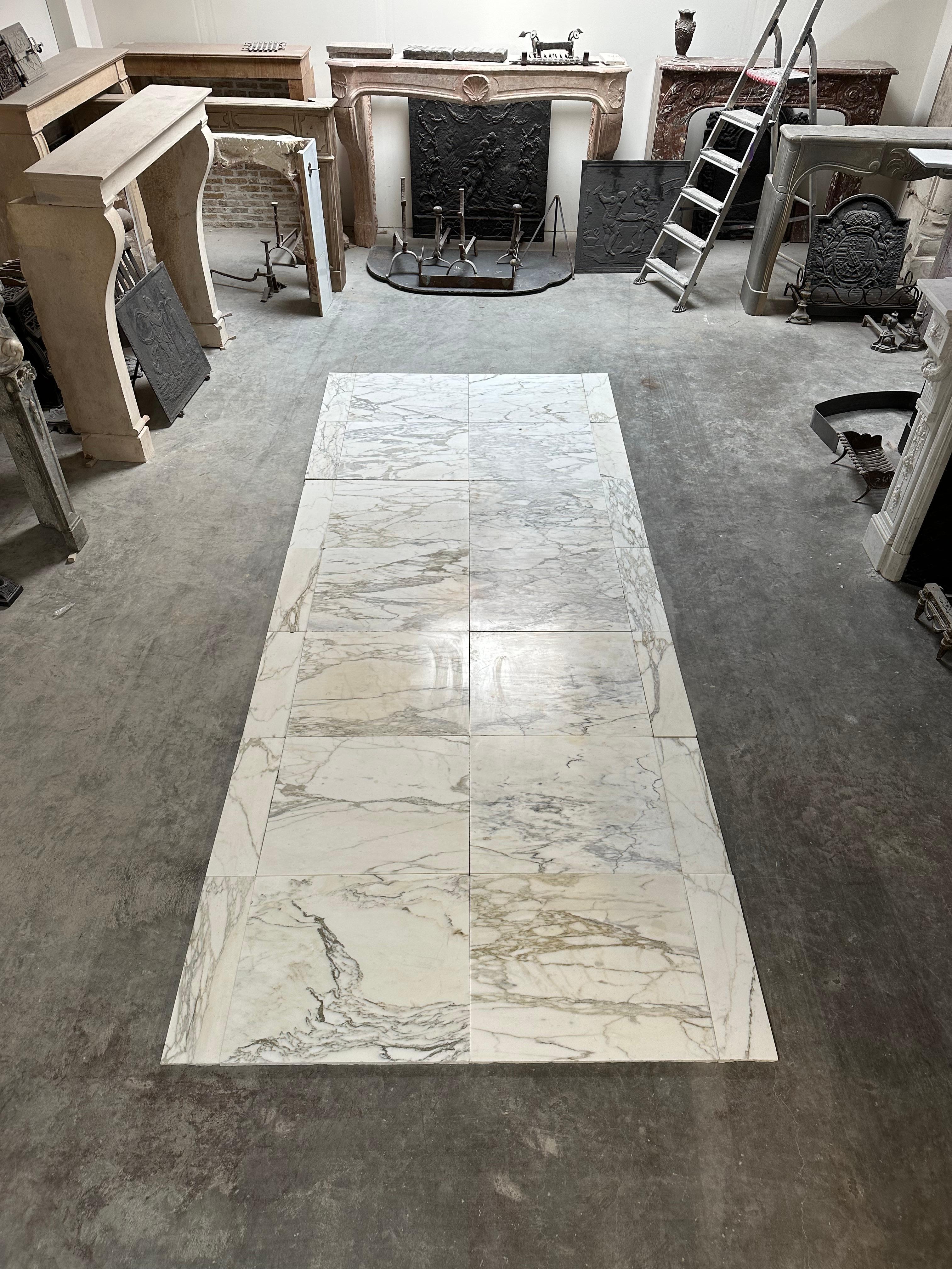 Antique Calacatta Marble Flooring For Sale 9
