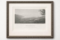 Antique California Landscape Print, Madelin Pass & Sacramento River, 1861