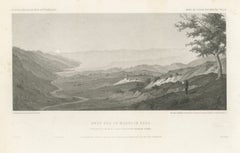 Antique California Landscape Print, Madelin Pass & Sacramento River, 1861