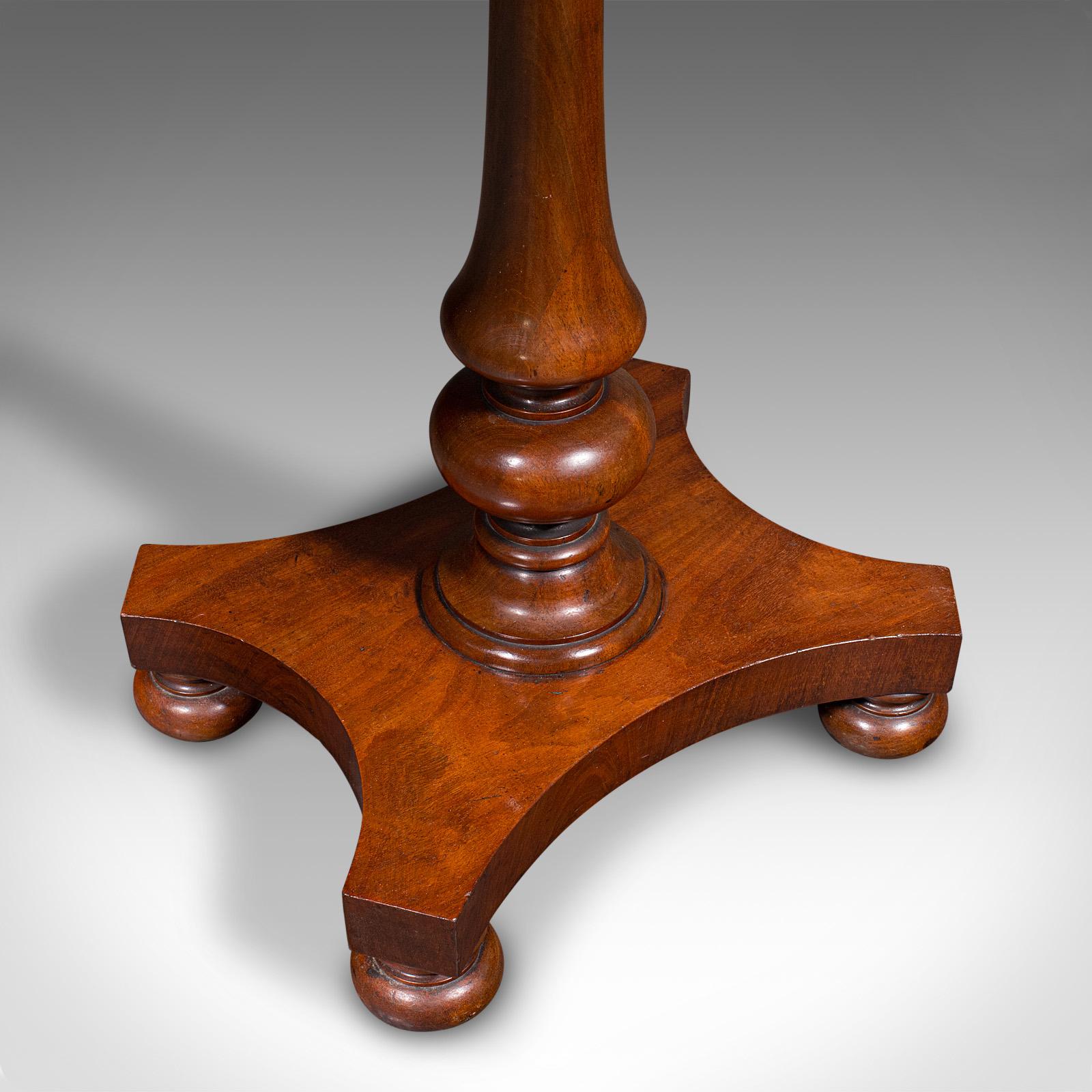Antique Calligrapher's Extending Table, English, Cantilever, Chairside, Regency For Sale 6