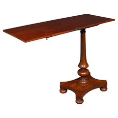 Antigua Mesa Extensible de Calígrafo, Inglesa, Cantilever, Chairside, Regencia