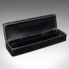 Antique Calligrapher's Pen Box, Lacquered, Quill Case, Chinoiserie, Victorian