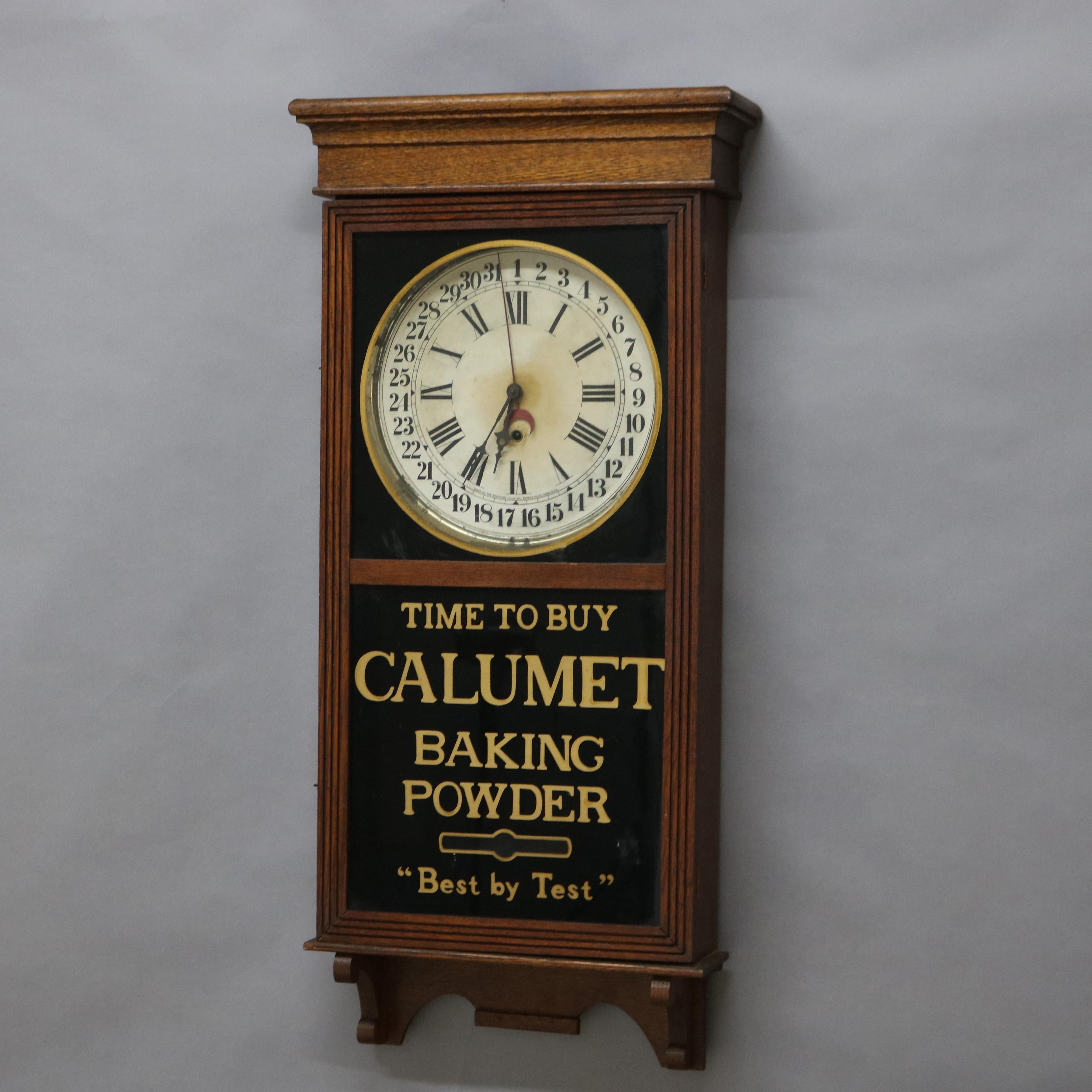 calumet baking powder clock
