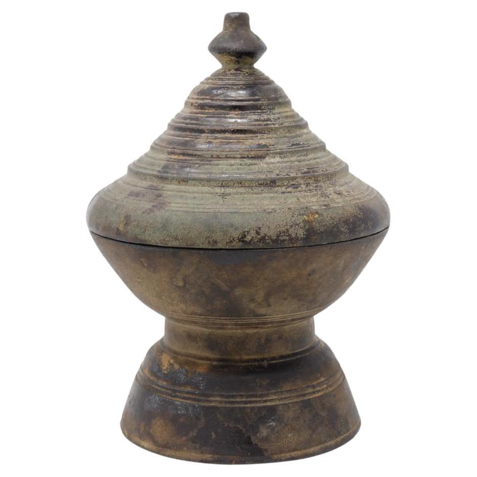 Antique Cambodian Bronze Chetey Betelnut Box