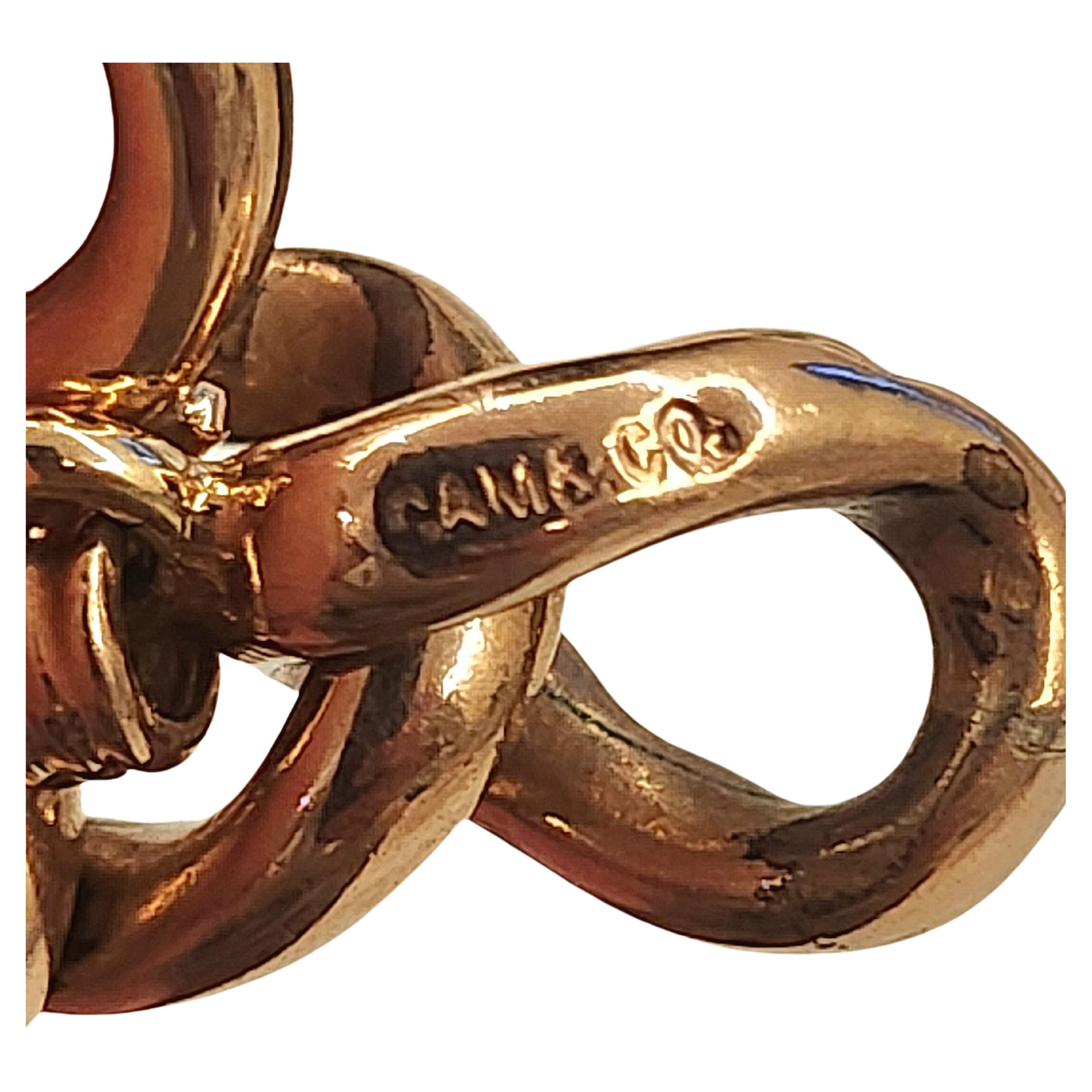 Women's Antique Cam&Co Gold Filled Link Bracelet